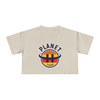Planet H- Town Women's Crop Tee