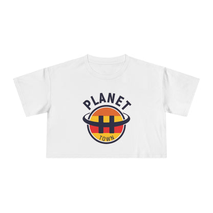 Planet H- Town Women's Crop Tee