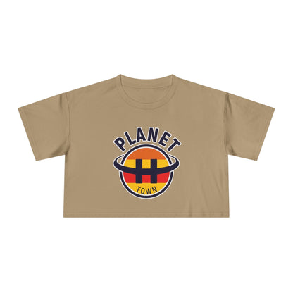 Planet H- Town Women's Crop Tee