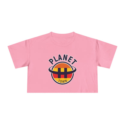 Planet H- Town Women's Crop Tee