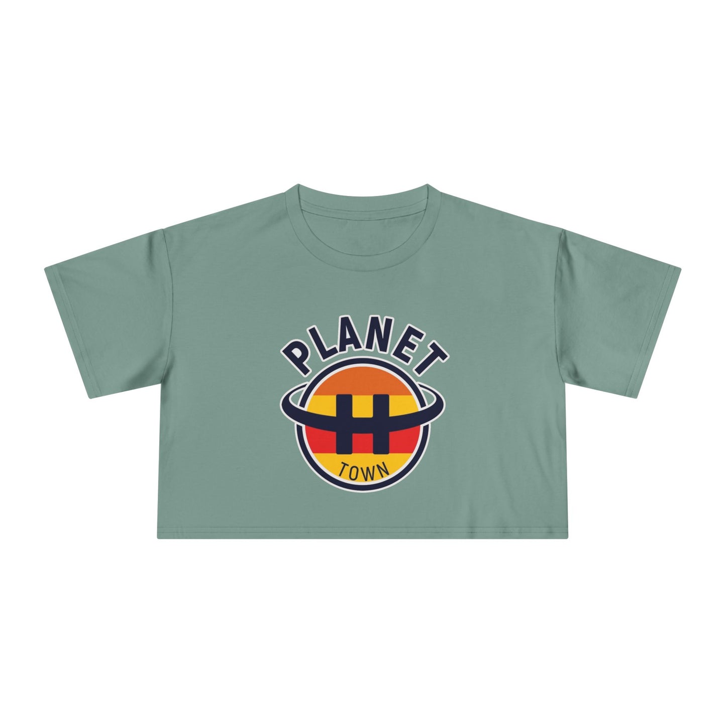 Planet H- Town Women's Crop Tee