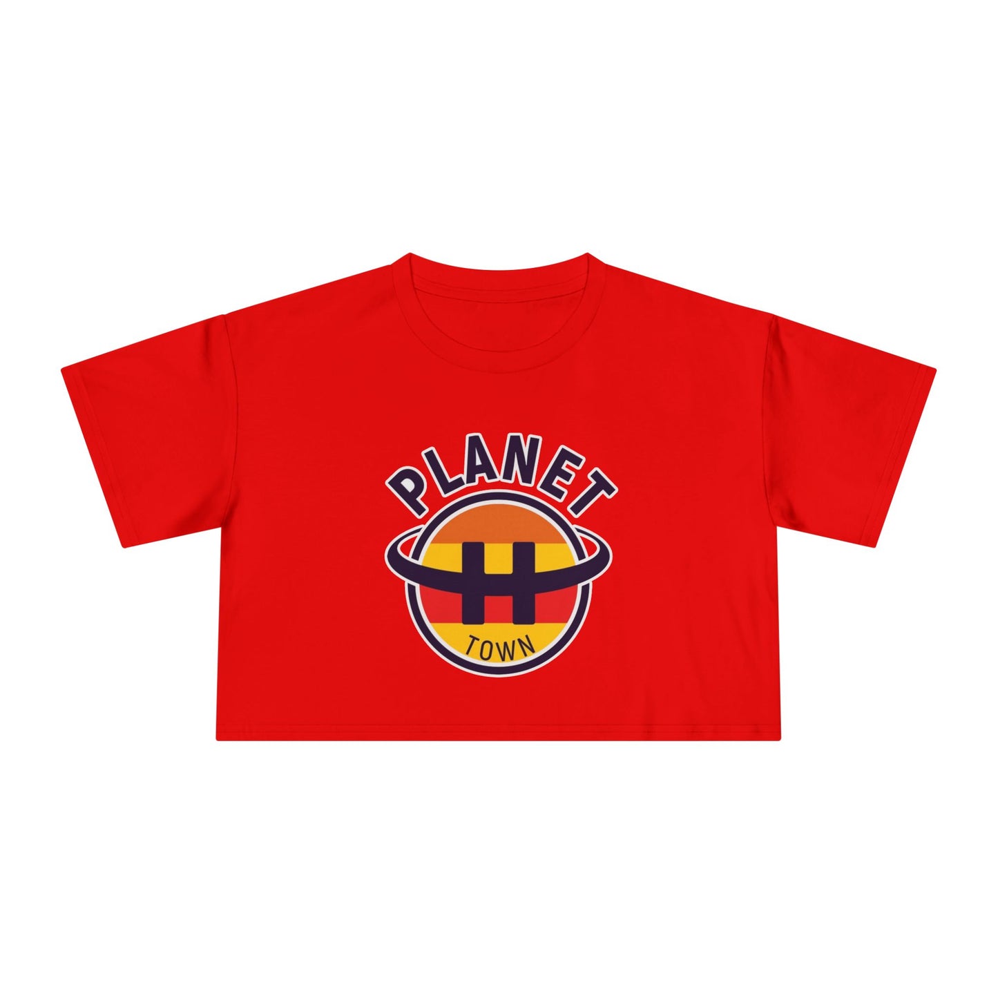 Planet H- Town Women's Crop Tee