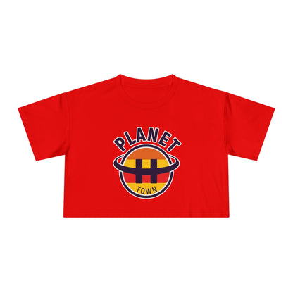 Planet H- Town Women's Crop Tee