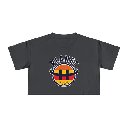 Planet H- Town Women's Crop Tee
