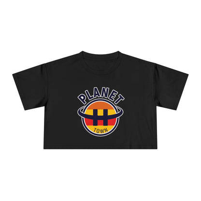 Planet H- Town Women's Crop Tee
