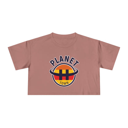 Planet H- Town Women's Crop Tee