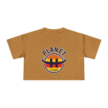 Planet H- Town Women's Crop Tee