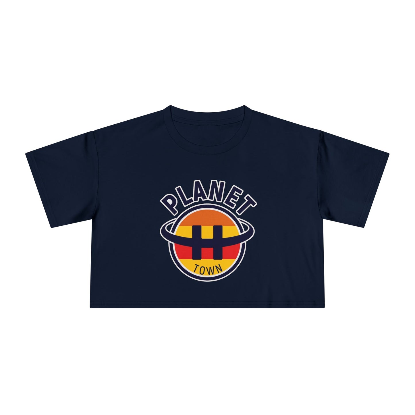 Planet H- Town Women's Crop Tee