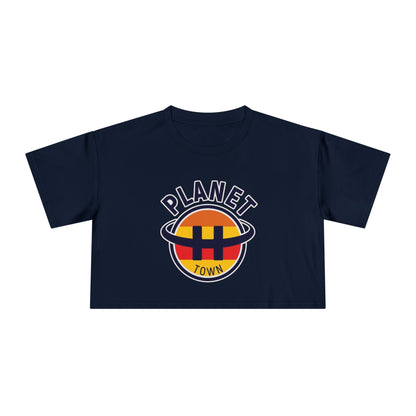 Planet H- Town Women's Crop Tee